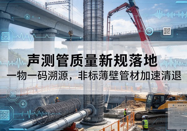 红谷滩声测管质量新规落地，一物一码溯源，非标薄壁管材加速清退